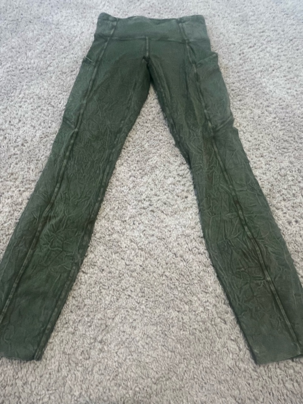 lululemon athletica Olive Green Active Leggings